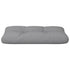 Pallet Cushion Grey 80x40x12 cm Fabric