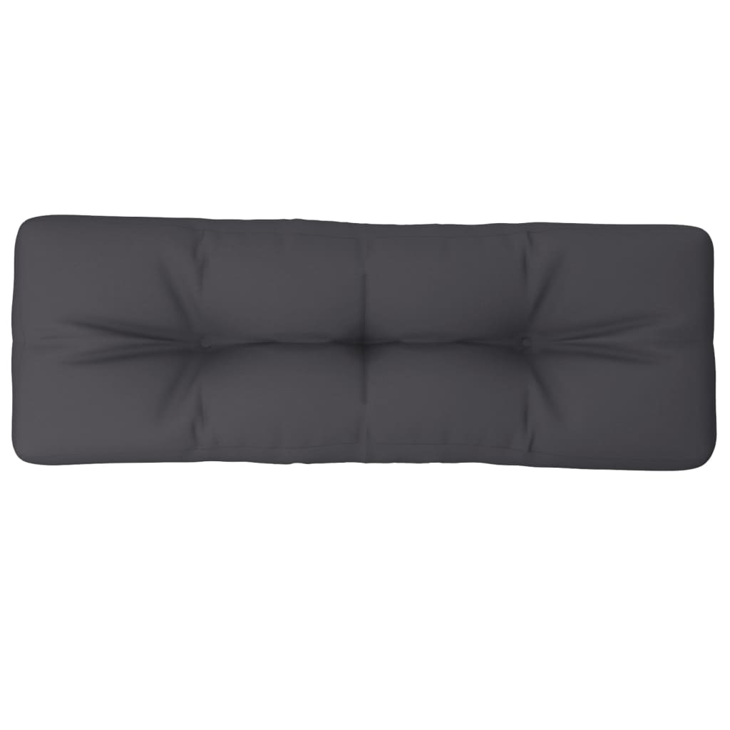 Pallet Cushion Anthracite 120x40x12 cm Fabric