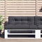 Pallet Cushion Anthracite 120x40x12 cm Fabric