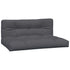 Pallet Cushions 2 pcs Anthracite Fabric