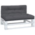 Pallet Cushions 2 pcs Anthracite Fabric