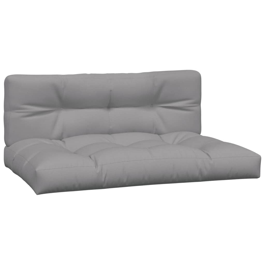 Pallet Cushions 2 pcs Grey Fabric