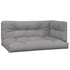 Pallet Cushions 3 pcs Grey Fabric