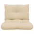 Pallet Cushions 2 pcs Beige Fabric