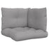 Pallet Cushions 3 pcs Grey Fabric