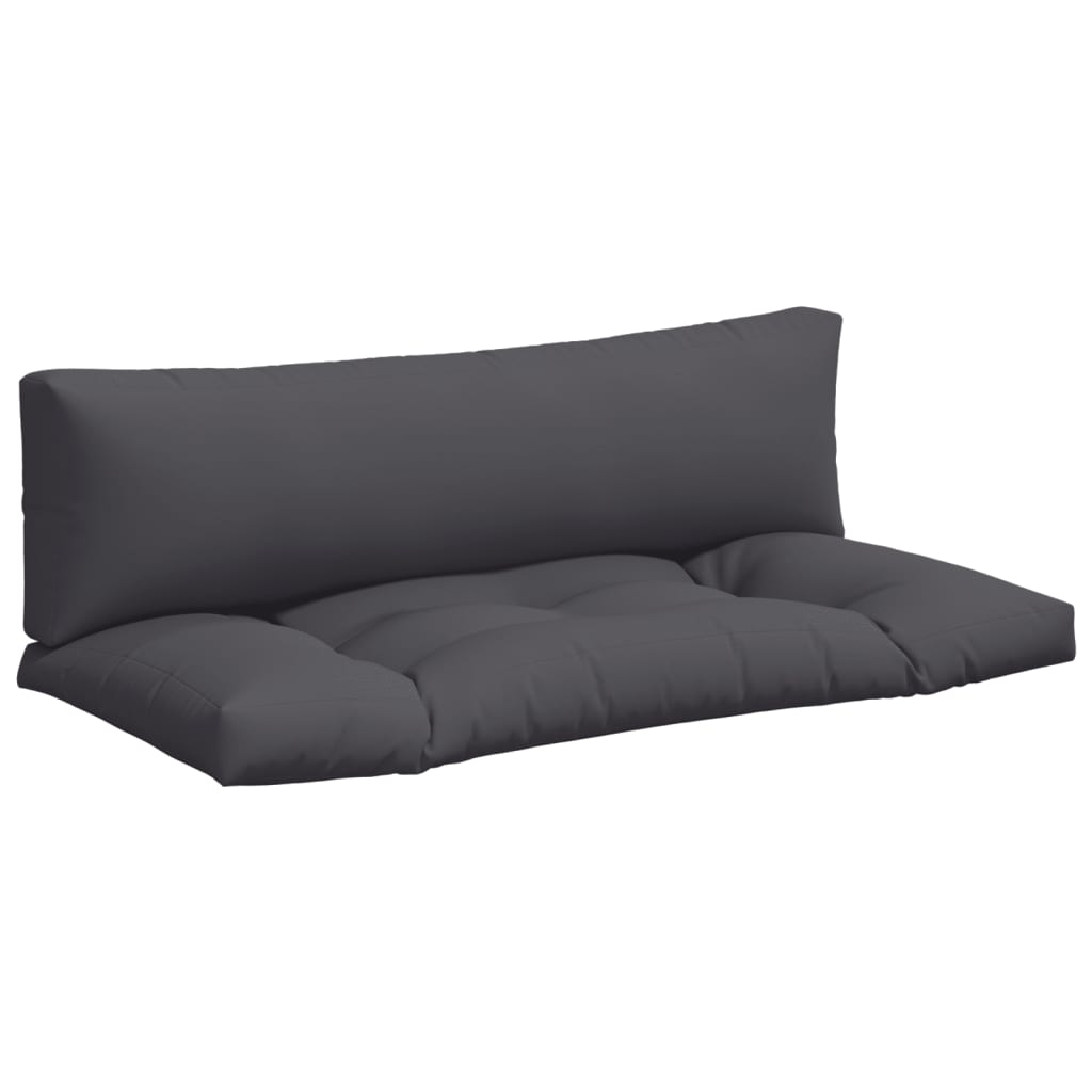 Pallet Cushions 2 pcs Anthracite Fabric