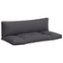 Pallet Cushions 2 pcs Anthracite Fabric