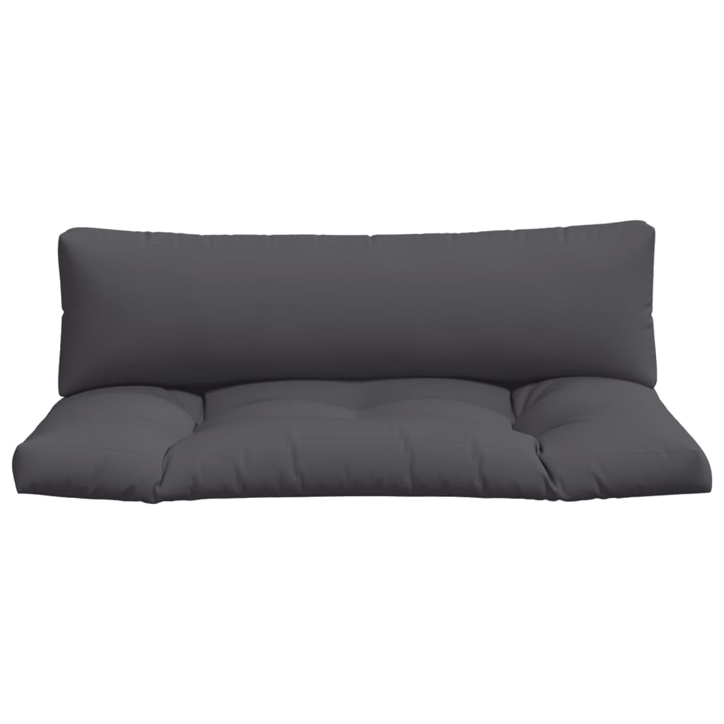 Pallet Cushions 2 pcs Anthracite Fabric