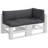 Pallet Cushions 3 pcs Anthracite Fabric