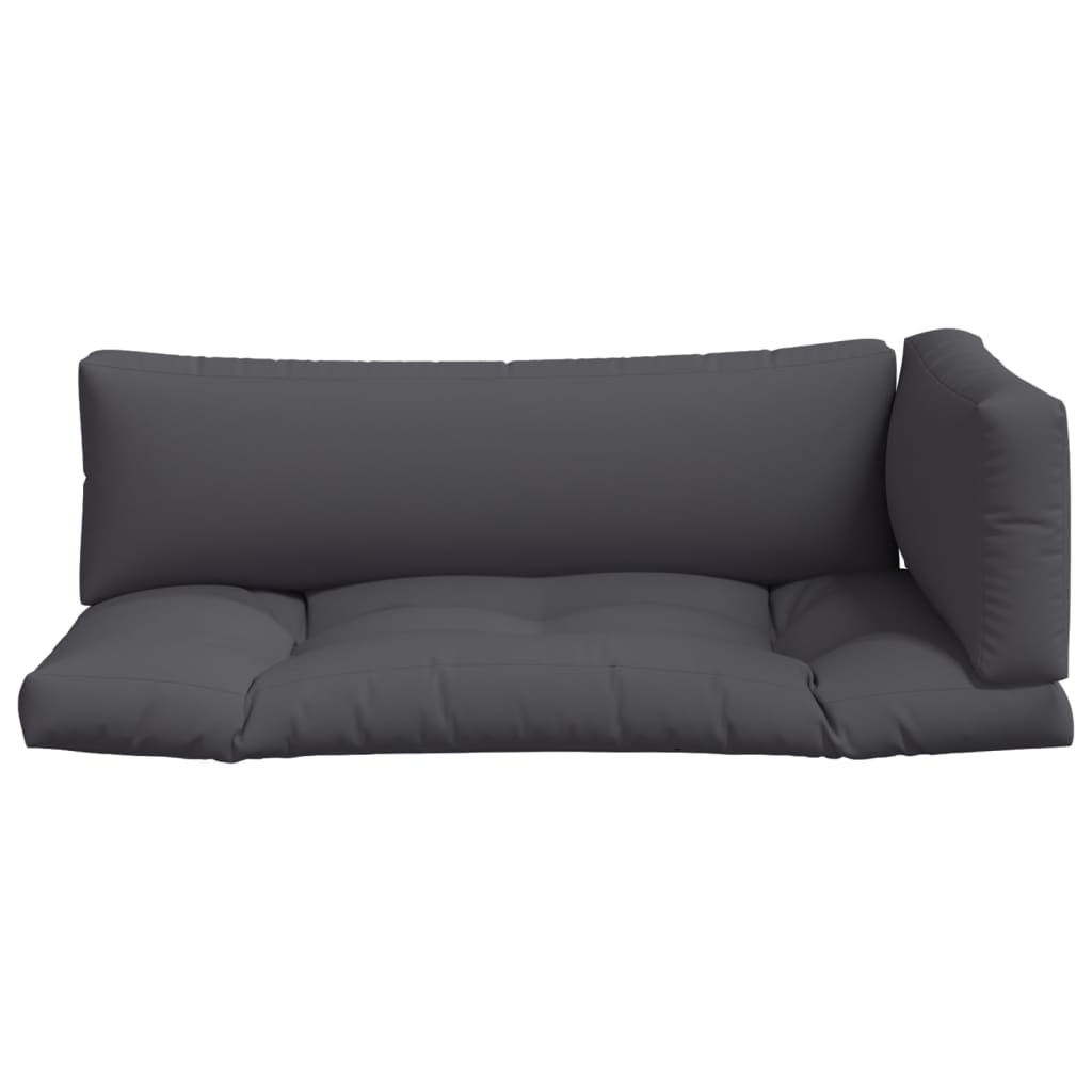 Pallet Cushions 3 pcs Anthracite Fabric