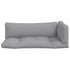 Pallet Cushions 3 pcs Grey Fabric