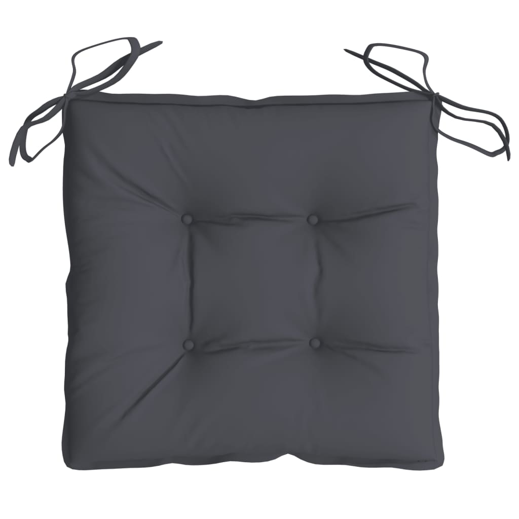 Chair Cushions 2 pcs Anthracite 40x40x7 cm Oxford Fabric