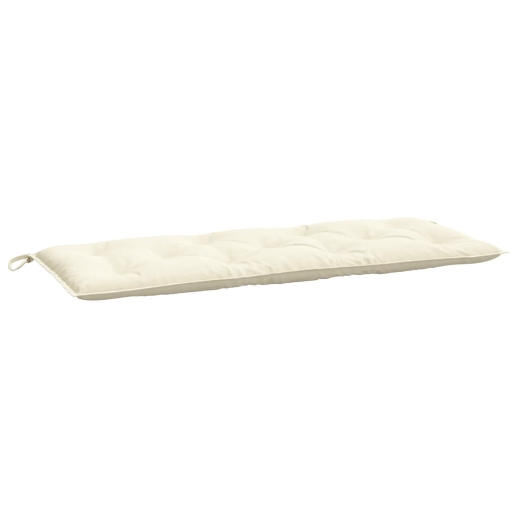 Garden Bench Cushion Cream 120x50x7 cm Oxford Fabric