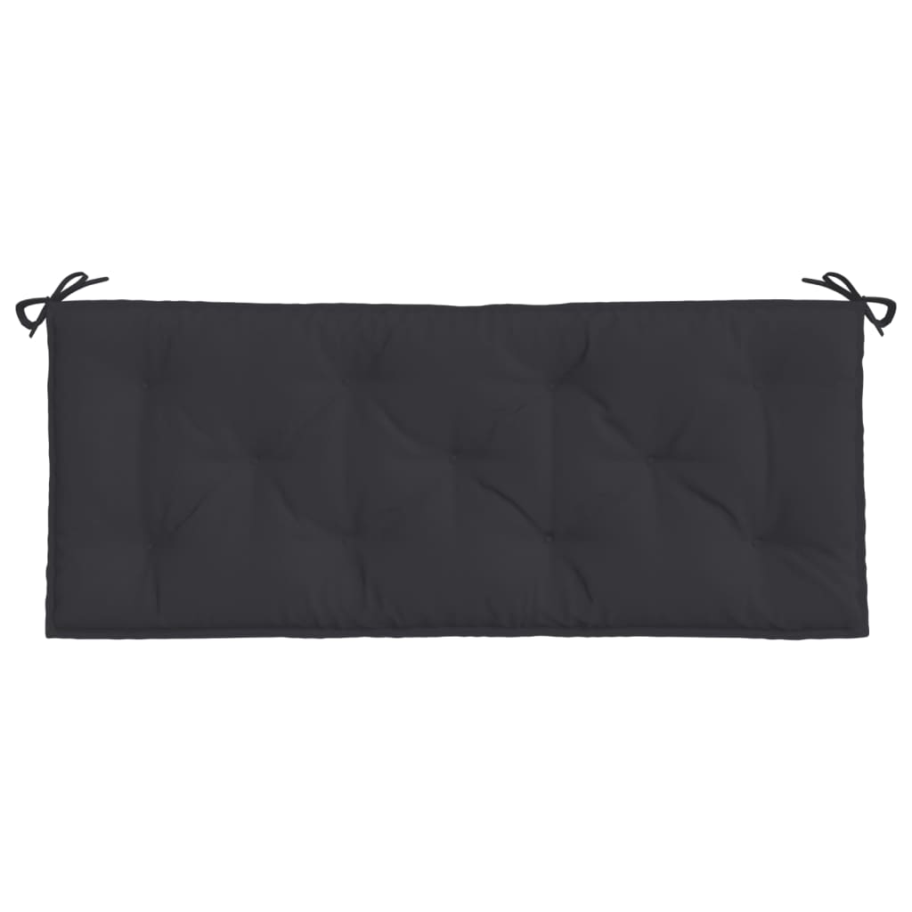 Garden Bench Cushion Black 120x50x7 cm Oxford Fabric