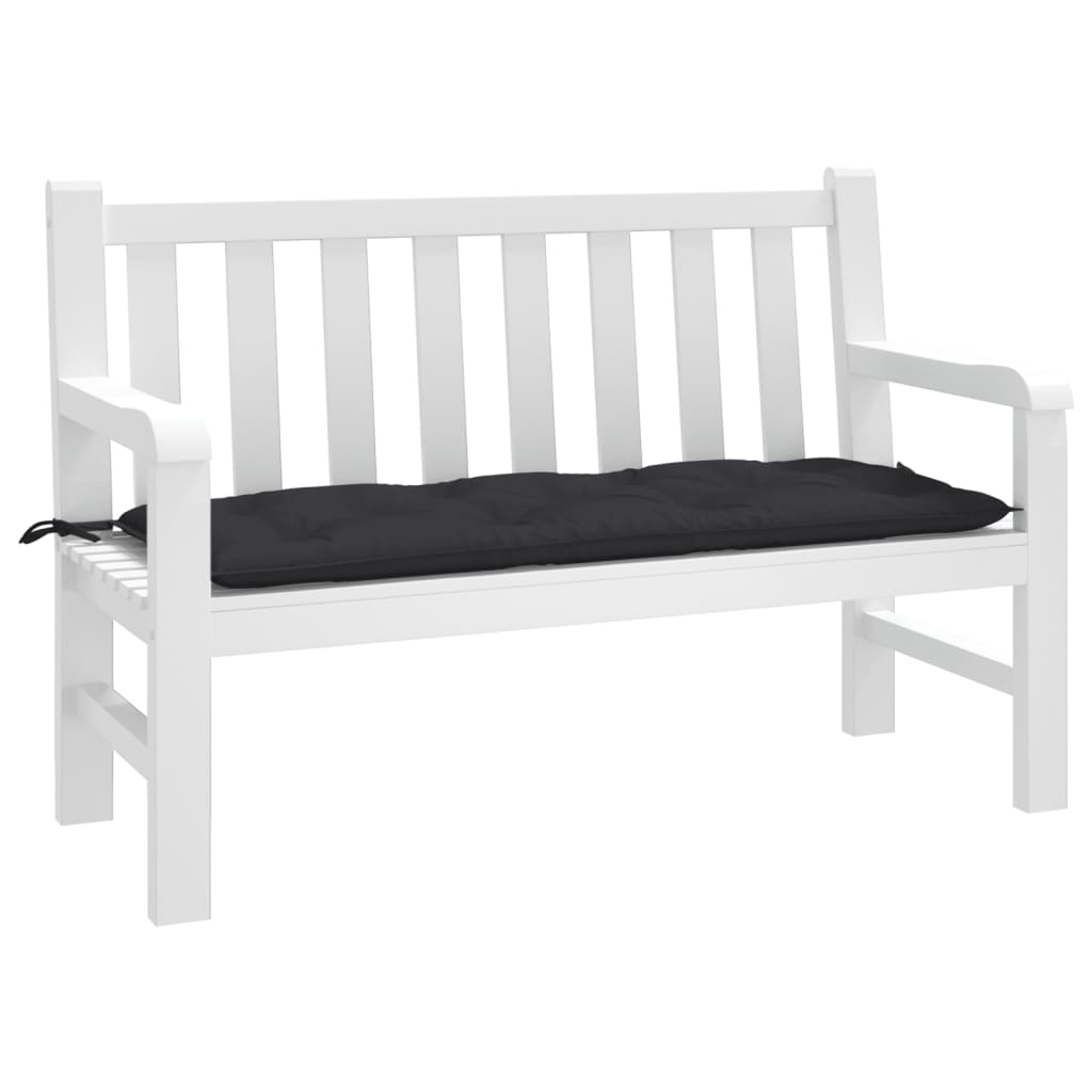 Garden Bench Cushion Black 120x50x7 cm Oxford Fabric