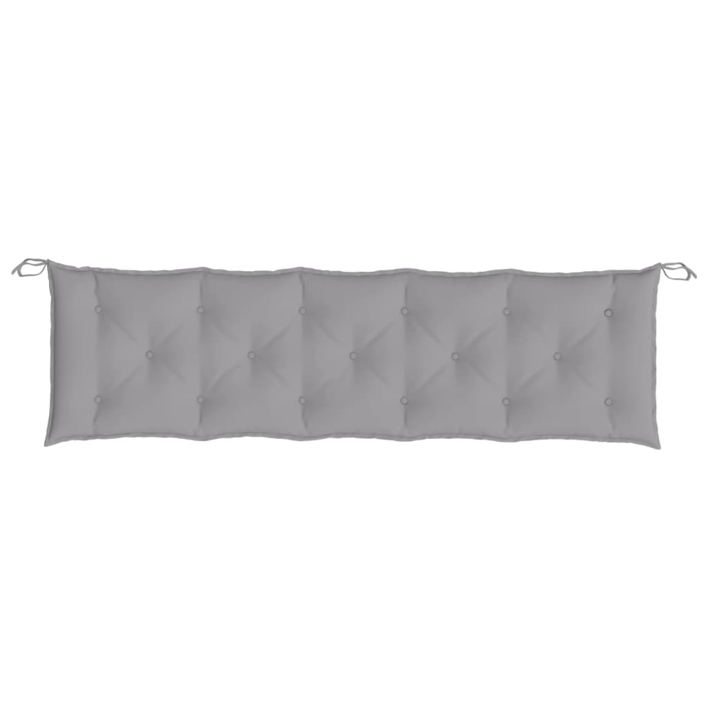 Garden Bench Cushion Grey 180x50x7 cm Oxford Fabric