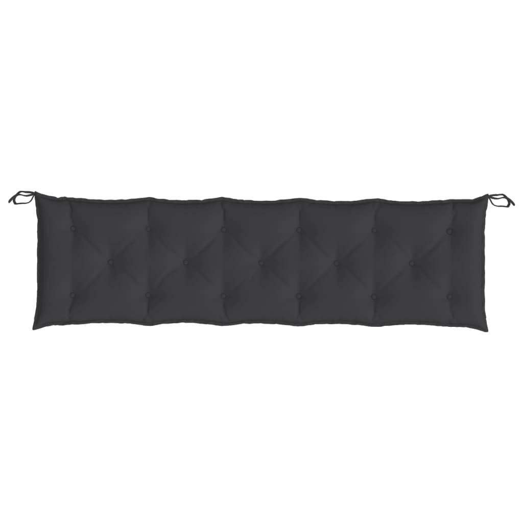 Garden Bench Cushion Black 180x50x7 cm Oxford Fabric