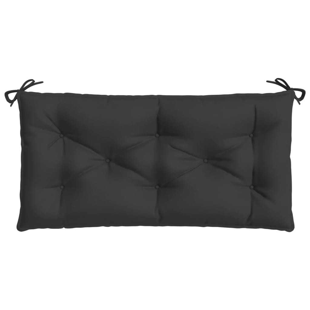 Garden Bench Cushions 2pcs Black 100x50x7 cm Oxford Fabric