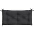 Garden Bench Cushions 2pcs Black 100x50x7 cm Oxford Fabric