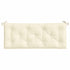 Garden Bench Cushions 2 pcs Cream White 120x50x7 cm Oxford Fabric