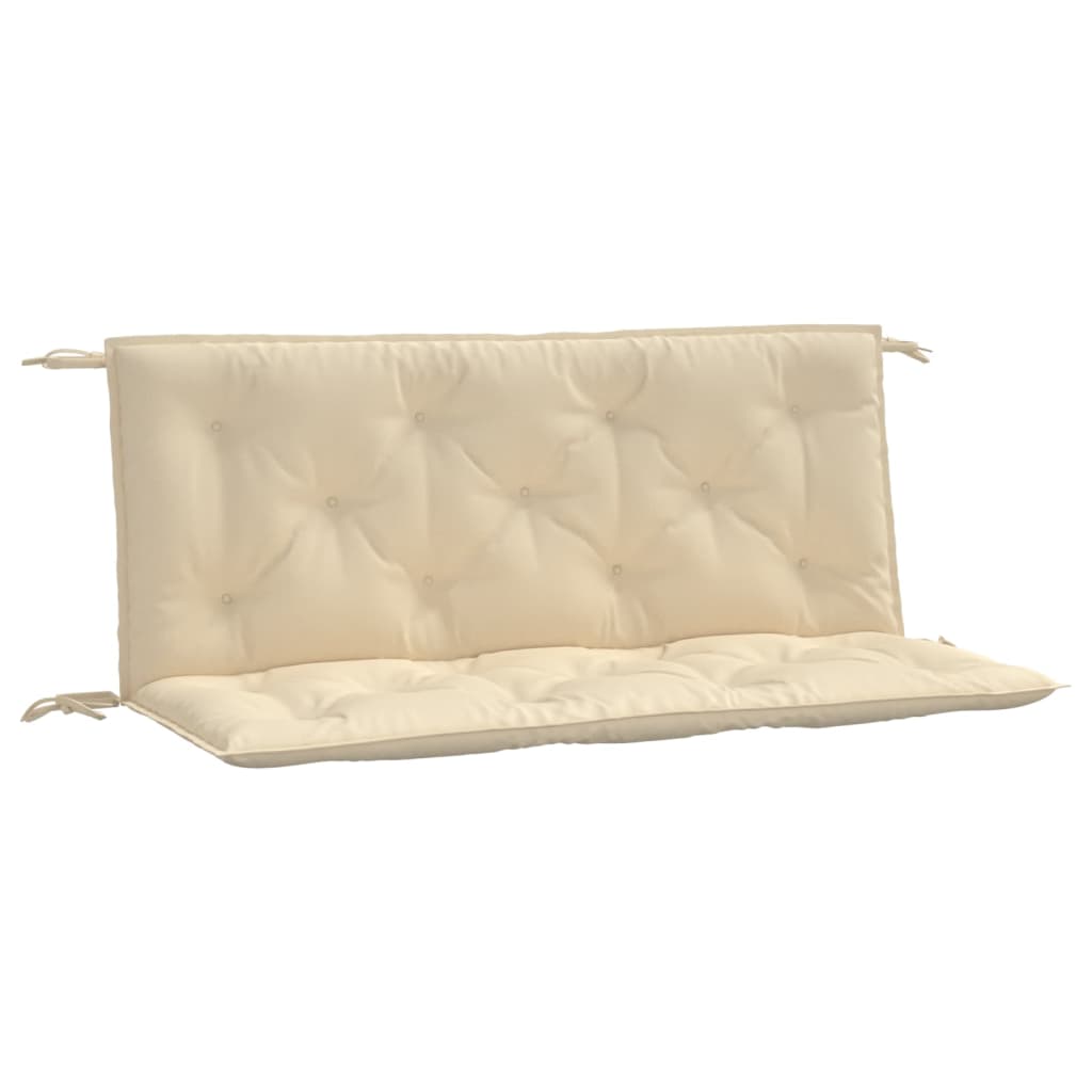 Garden Bench Cushions 2 pcs Beige 120x50x7 cm Oxford Fabric