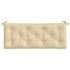 Garden Bench Cushions 2 pcs Beige 120x50x7 cm Oxford Fabric