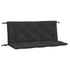 Garden Bench Cushions 2pcs Black 120x50x7cm Oxford Fabric