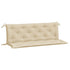 Garden Bench Cushions 2 pcs Beige 150x50x7 cm Oxford Fabric