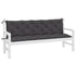 Garden Bench Cushions 2pcs Anthracite 180x50x7cm Oxford Fabric