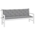 Garden Bench Cushions 2pcs Grey 180x50x7cm Oxford Fabric