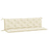 Garden Bench Cushions 2 pcs Cream White 180x50x7 cm Oxford Fabric