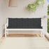 Garden Bench Cushions 2pcs Black 180x50x7cm Oxford Fabric