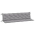 Garden Bench Cushions 2pcs Grey 200x50x7cm Oxford Fabric