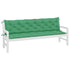 Garden Bench Cushions 2pcs Green 200x50x7cm Oxford Fabric