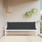 Garden Bench Cushions 2pcs Black 200x50x7cm Oxford Fabric