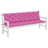 Garden Bench Cushions 2pcs Pink 200x50x7cm Fabric