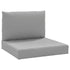 Pallet Cushions 2 pcs Grey Oxford Fabric