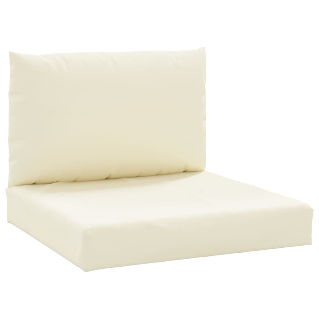 Pallet Cushions 2 pcs Cream White Oxford Fabric