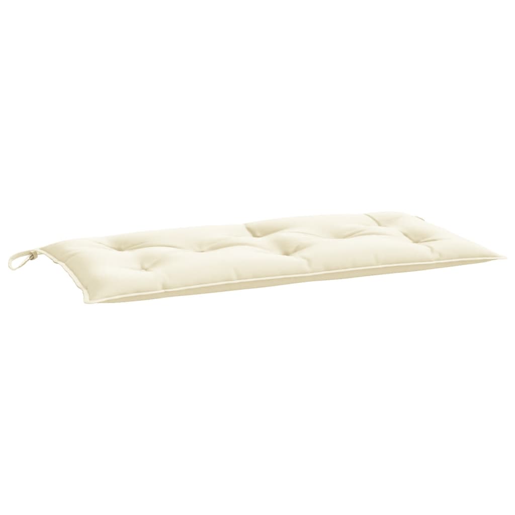 Garden Bench Cushion Cream White 110x50x7 cm Oxford Fabric