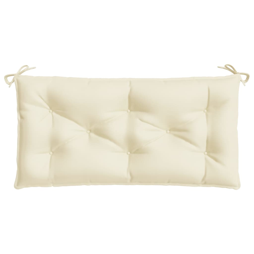 Garden Bench Cushion Cream White 110x50x7 cm Oxford Fabric