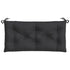 Garden Bench Cushion Black 110x50x7 cm Oxford Fabric