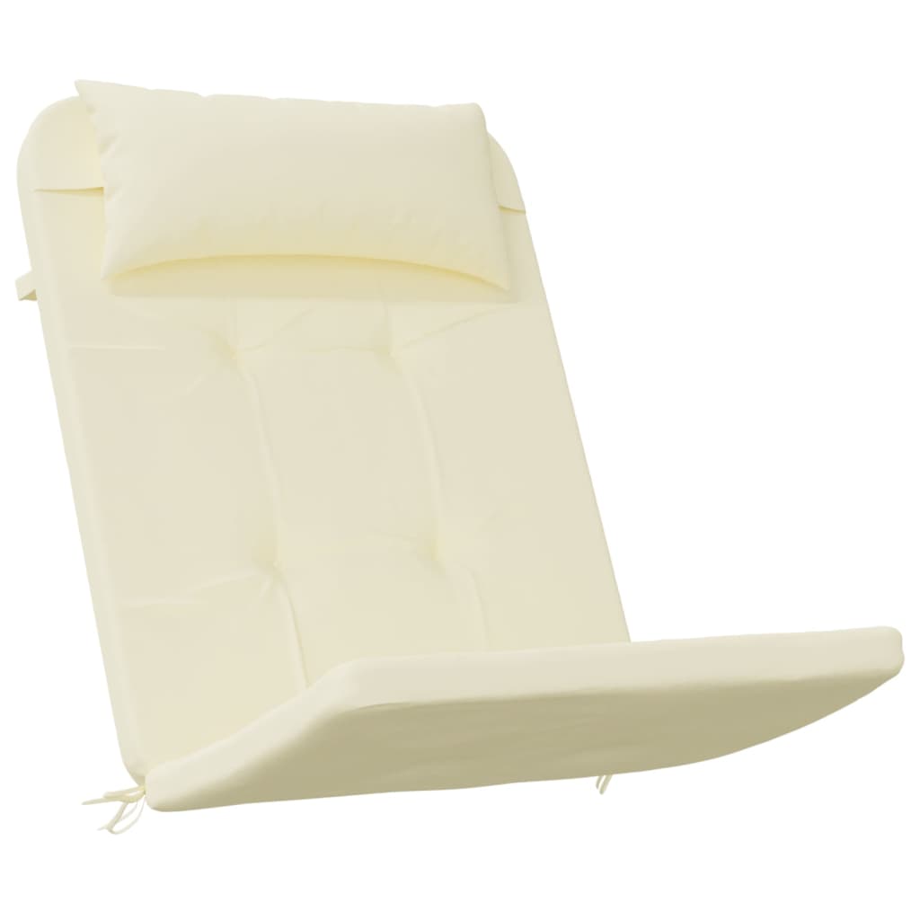 Adirondack Chair Cushions 2 pcs Cream Oxford Fabric