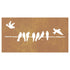 Garden Wall Decoration 105x55 cm Corten Steel Bird Design