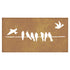 Garden Wall Decoration 105x55 cm Corten Steel Bird Design