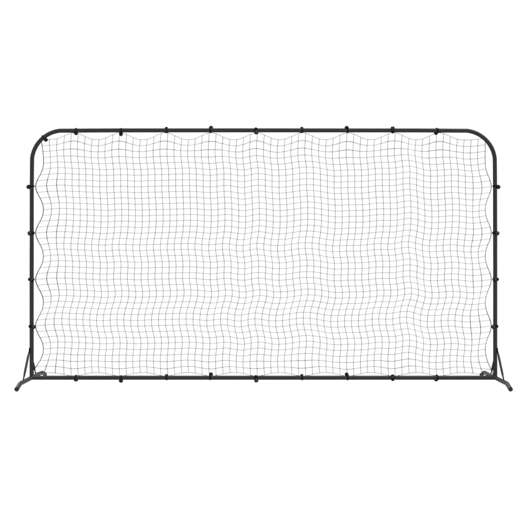 Football Rebounder Net Black 366x90x183 cm HDPE