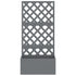 Trellis Planter Grey 65x33x135 cm WPC