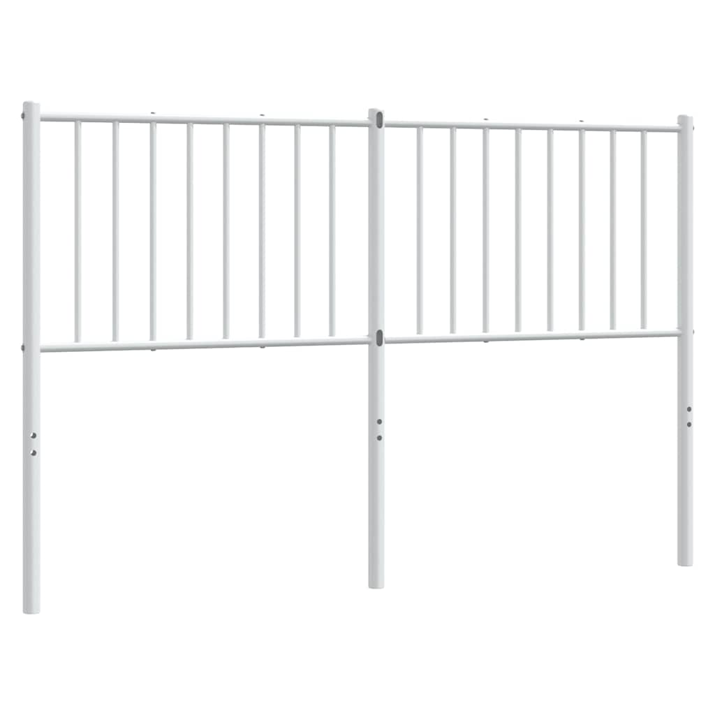 Metal Headboard White 137 cm Double