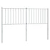 Metal Headboard White 137 cm Double