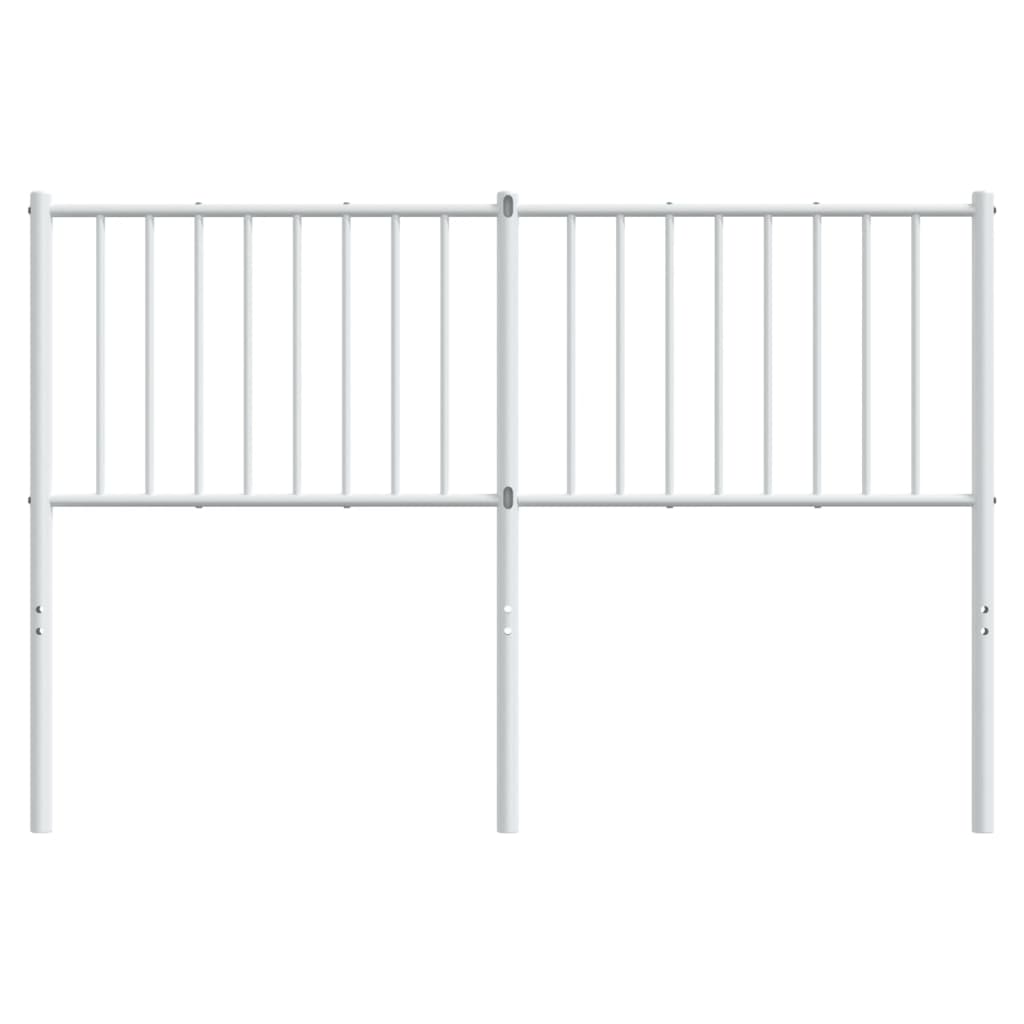 Metal Headboard White 137 cm Double