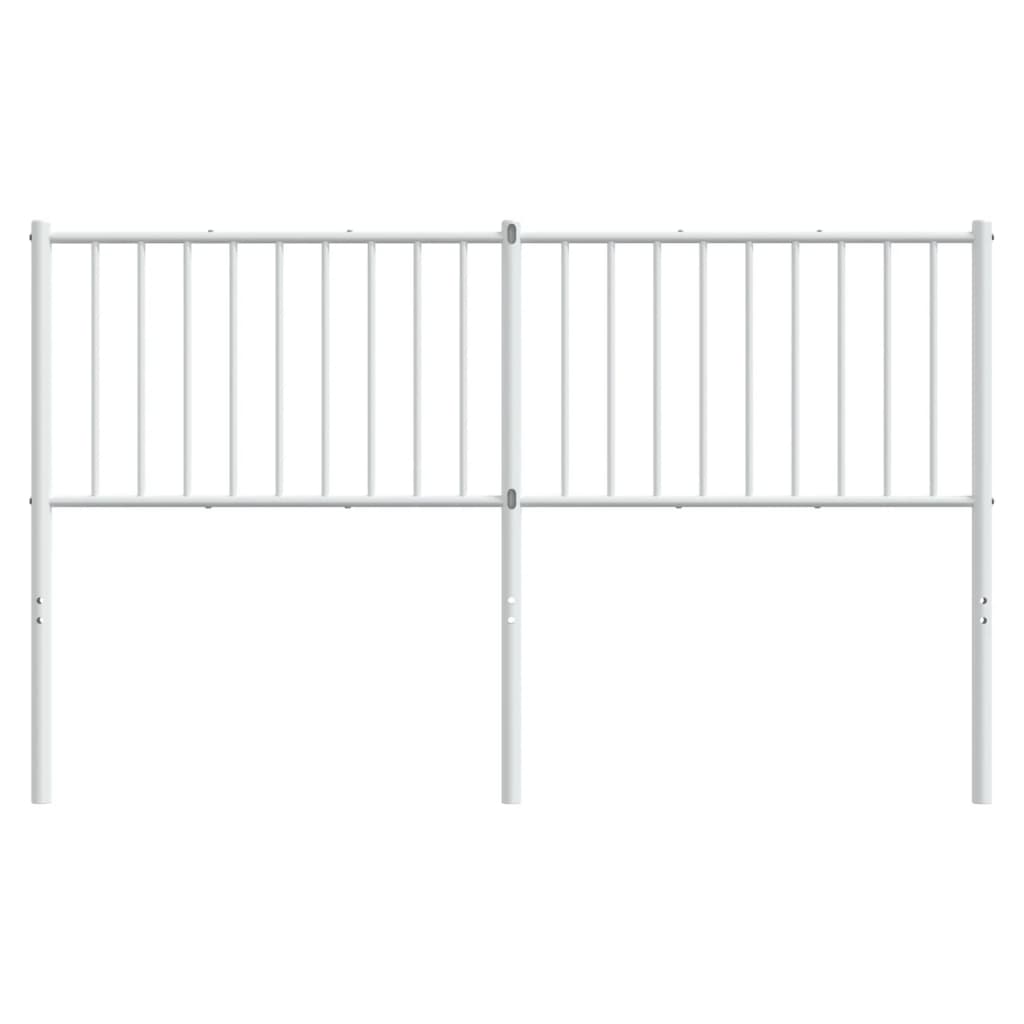 Metal Headboard White 152 cm Queen